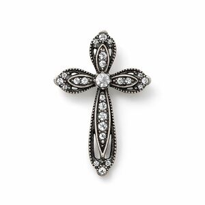 ⚜️ Vintage Silver Cross Brooch 💎